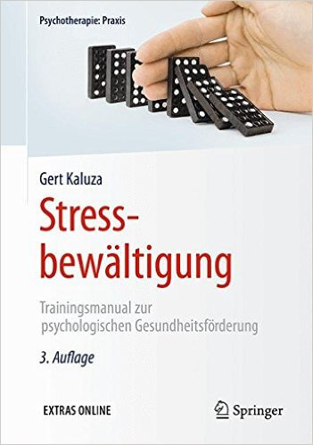 Buch zu Möglichkeiten der Stressprävention in Unternehmen: "Stressbewältigung: Trainingsmanual zur psychologischen Gesundheitsförderung" von Gert Kaluza (Amazon, 3662440156)