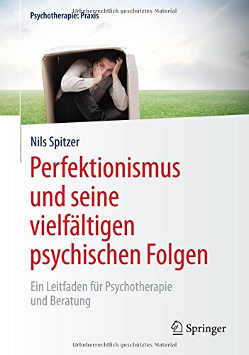 Der Perfektionist zahlt mitunter einen hohen Preis dafür, dass er (oft) so perfektionistisch ist. In ungünstigen Umständen landen Perfektionisten dann in einer Psychotherapie, gerade wenn das 'perfekt sein wollen' Ausdruck von sozialen Angststörungen ist. Das Buch "Perfektionismus und seine vielfältigen psychischen Folgen: Ein Leitfaden für Psychotherapie und Beratung" greift das Thema Ursachen und (psychotherapeutische) Behandlung auf. (Amazon)