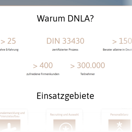 DNLA Potenzialanalyse - Website dnla.de vom 25.03.2020