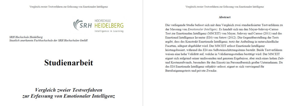 Emotionale Intelligenz Test | Vergleich der EQ-Tests "Mayer-Salovey-Caruso Test" vs. "EI4 - Emotional Intelligence Inventar von Satow) - http://www.drsatow.de/tests/2015_Vergleich_Testverfahren_zur_Erfassung_von_Emotionaler_Intelligenz_Eickhoff.pdf