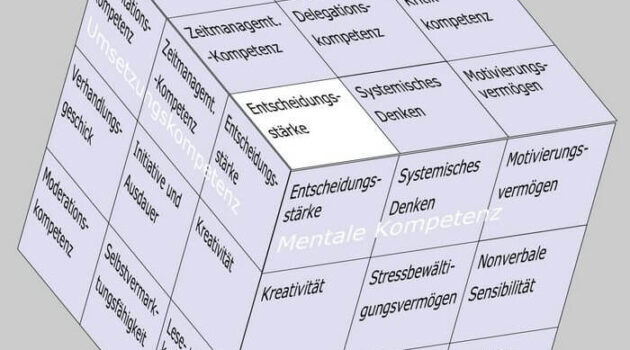 Entscheidungsstärke als Soft Skill im Soft Skills Würfel von André Moritz (www.soft-skills.com)