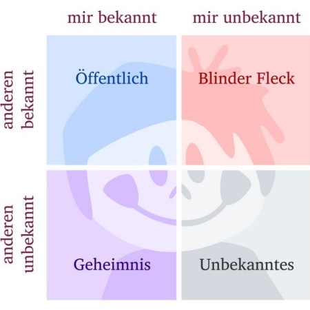 Das JOHARI-Fenster mit seinen vier Quadranten (© thingamajiggs / Fotolia)