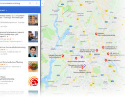 Kommunikationstraining / Kommunikationscoaching / Kommunikationsseminare - hier Anbieter in Berlin (Screenshot Google Maps)