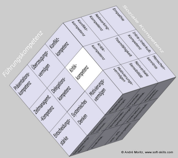 Kritikkompetenz im Soft Skills Würfel von André Moritz (© www.soft-skills.com)