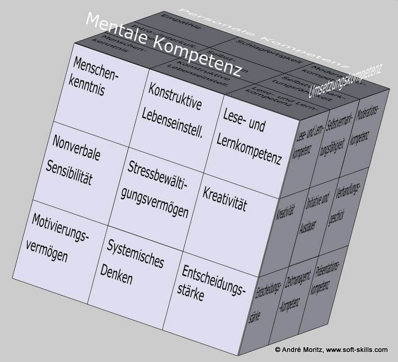 Mentale Kompetenz als Kompetenzfeld im Soft Skills Würfel