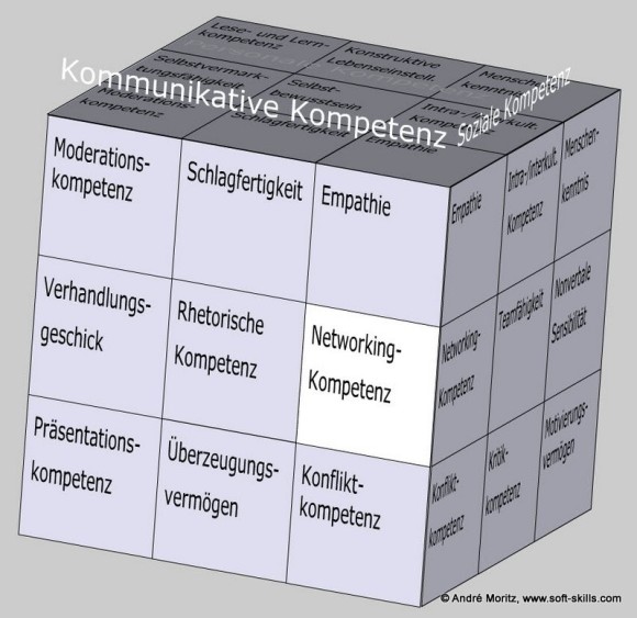 Networking-Kompetenz als Soft Skill im Kompetenzfeld "Kommunikative Kompetenz" des Soft Skills Würfels