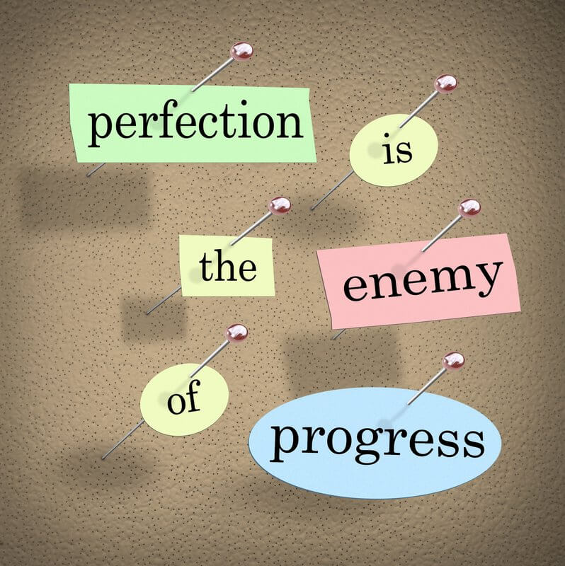 Perfektionistisch zu sein ist der Feind von Fortschritt... (© iQoncept / stock.adobe.com)
