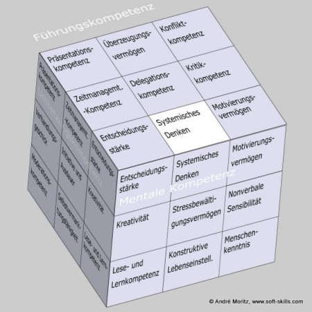 Systemisches Denken im Soft Skills Würfel von André Moritz (© www.soft-skills.com)