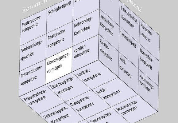 Überzeugungsvermögen im Soft Skills Würfel von André Moritz (© www.soft-skills.com)